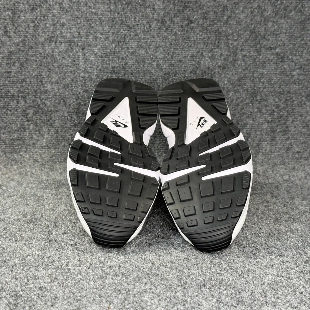 Nike Air Huarache OG Shoes Men 9 Orca White Leather Black Retro Athletic Running